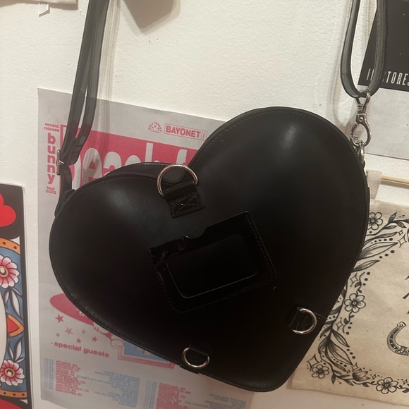 Dr. Martens Black Heart-Shaped Bag - Picture 3 of 6